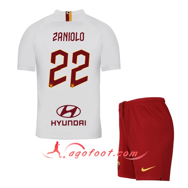 Ensemble Maillots Foot AS Roma (ZANIOLO 22) Enfant Exterieur 19/20