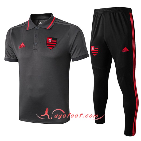 Ensemble Polo Flamengo + Pantalon Gris 19/20