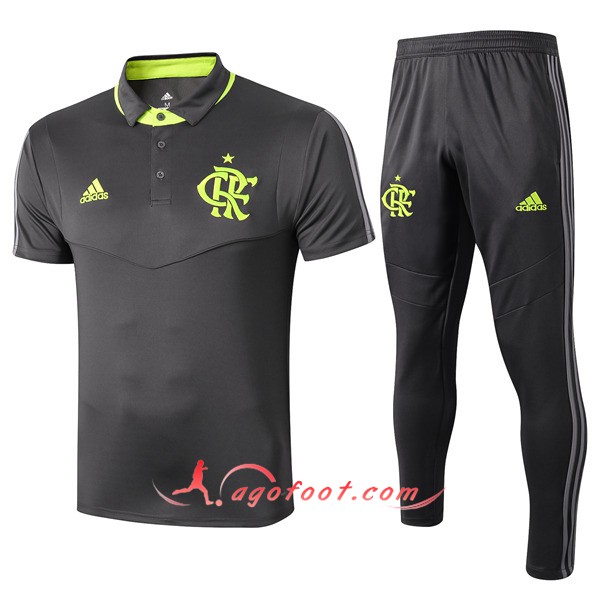 Ensemble Polo Flamengo + Pantalon Gris Fonce 19/20