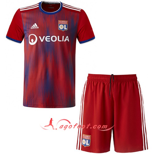 Ensemble Maillots Foot Lyon OL Enfants Third Personnalisé 19/20
