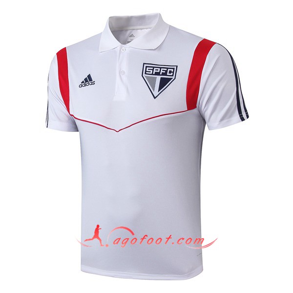 Polo Foot Sao Paulo FC Blanc 19/20