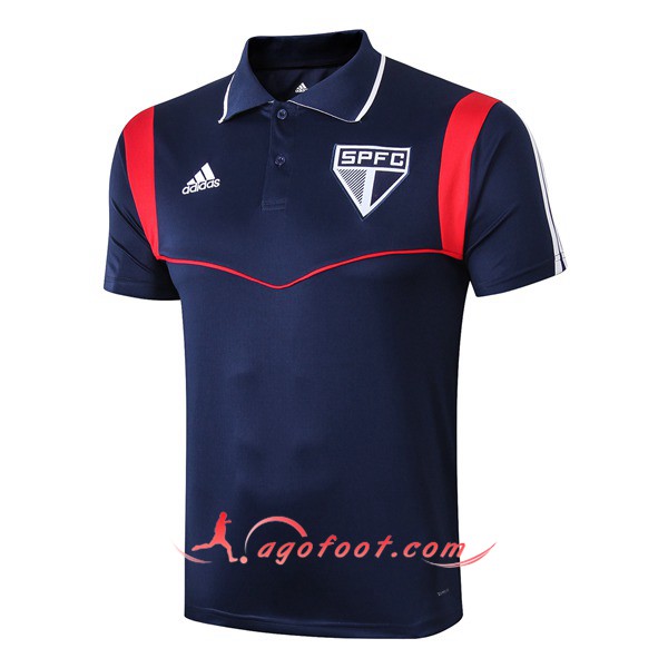 Polo Foot Sao Paulo FC Bleu Fonce 19/20