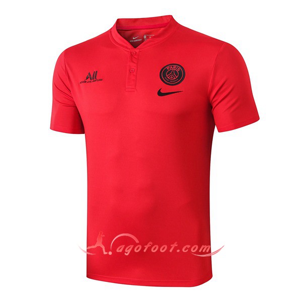 Polo Foot Paris PSG ALL Rouge 19/20