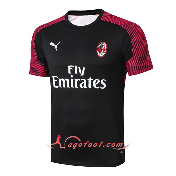 Training T-Shirts Milan AC Noir 19/20