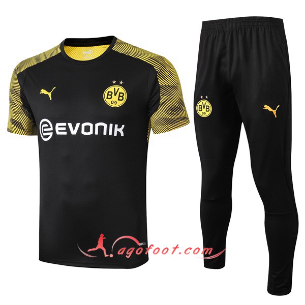 Training T-Shirts Dortmund BVB + Pantalon Noir 19/20