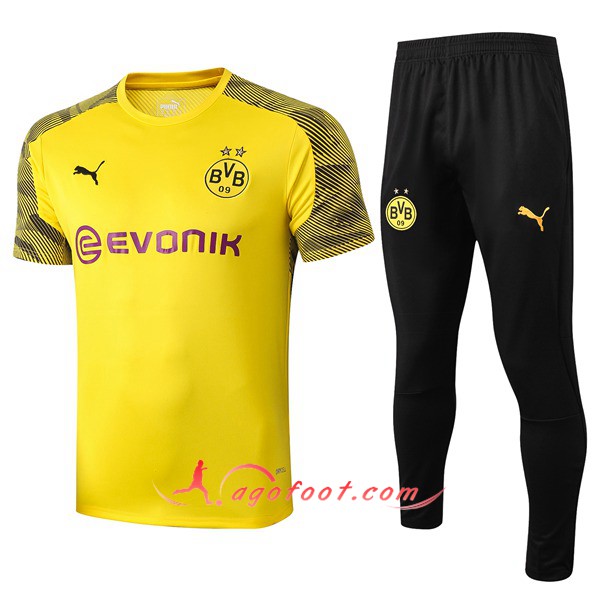 Training T-Shirts Dortmund BVB + Pantalon Jaune 19/20