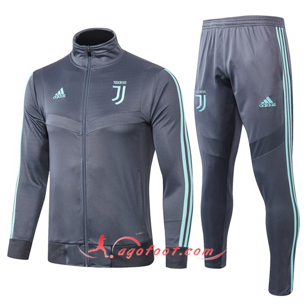 Ensemble Survetement Foot - Veste Juventus Gris 19/20