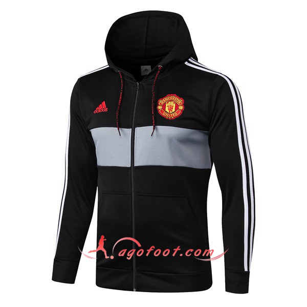Nouveau Veste Coupe Manchester United Noir Gris 19/20
