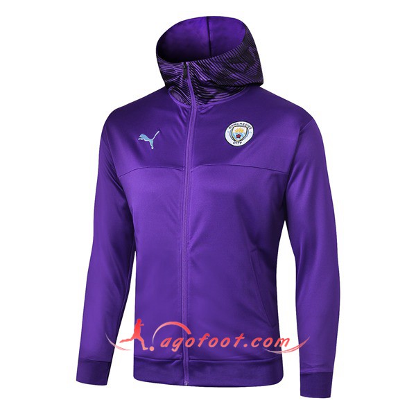 Nouveau Veste Coupe Manchester City Pourpre 19/20