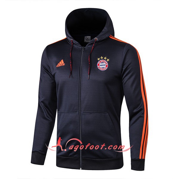 Nouveau Veste Coupe Bayern Munich Bleu Fonce 19/20