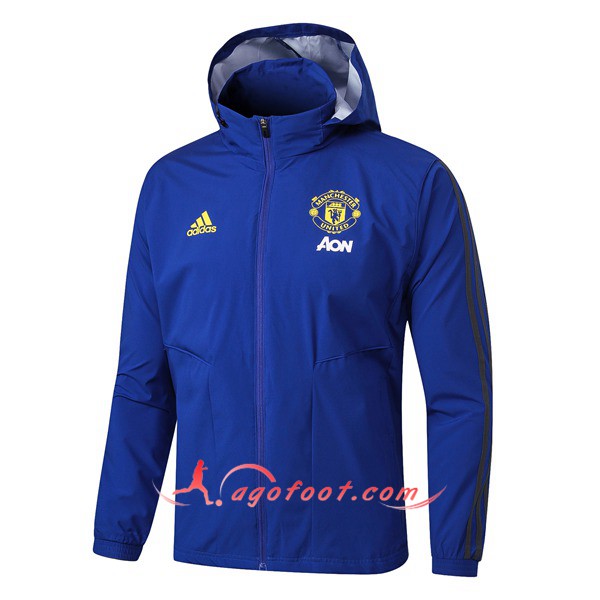 Nouveau Coupe-Vent Manchester United Bleu 19/20