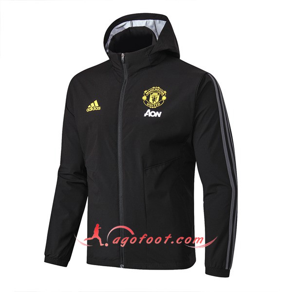 Nouveau Coupe-Vent Manchester United Noir 19/20