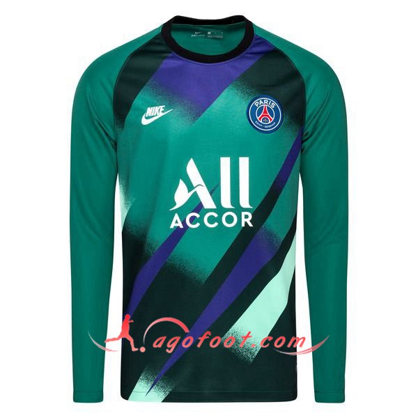 Maillot Foot PSG Gardien de but Vert Fonce Personnalisé Floqué 19/20