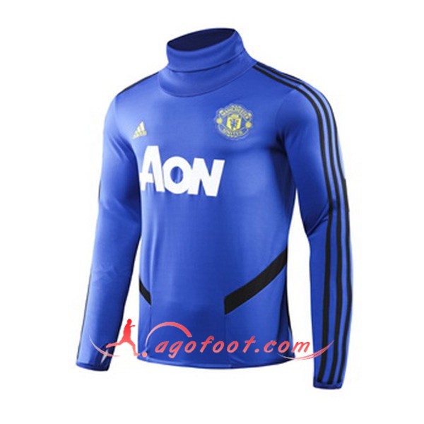 Nouveau Training Sweatshirt Manchester United Bleu 19/20