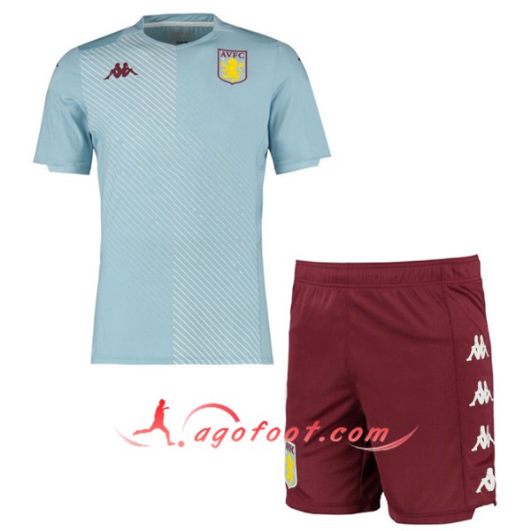 Ensemble Maillots Foot Aston Villa Enfants Exterieur Personnalisé 19/20
