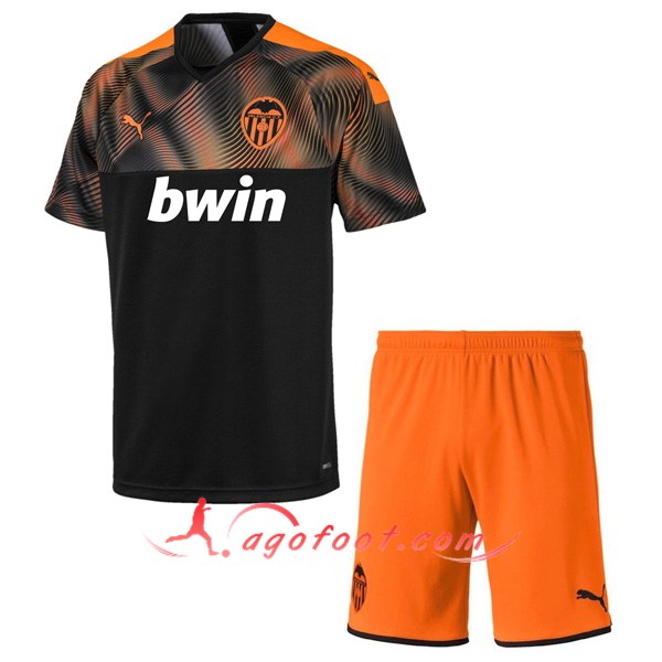 Ensemble Maillots Foot Valencia CF Enfants Exterieur Personnalisé 19/20