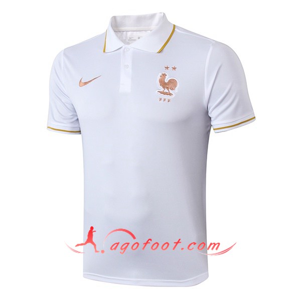 Polo Foot France Blanc 19/20