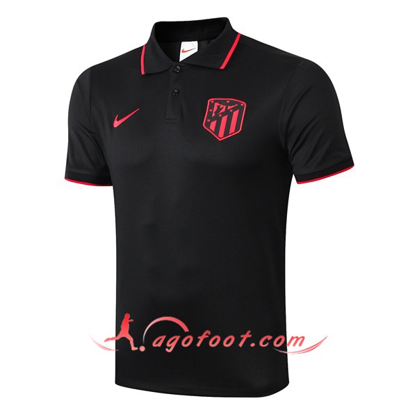 Polo Foot Atletico Madrid Noir 19/20