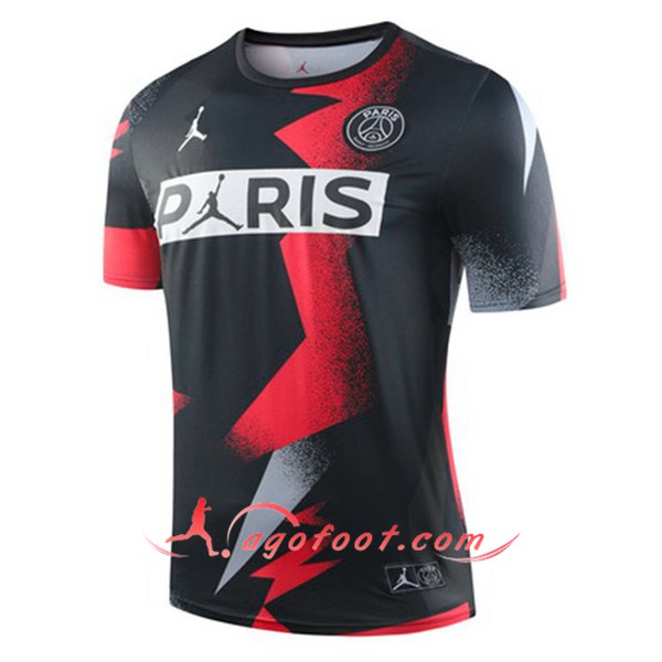 Training T-Shirts PSG Jordan Noir Rouge 19/20