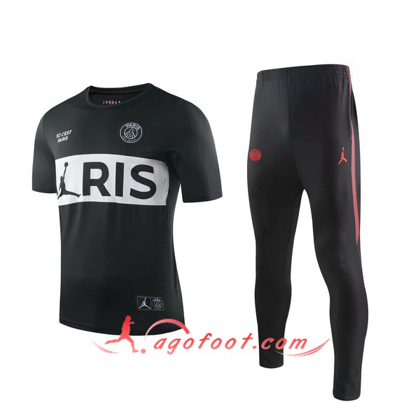 Training T-Shirts PSG Pairs + Pantalon Noir 19/20
