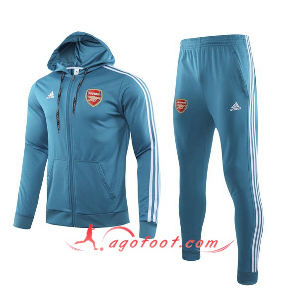 Ensemble Survetement Foot Arsenal Bleu 19/20