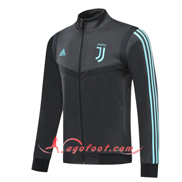 Nouveau Veste Foot Juventus Gris Fonce 19/20