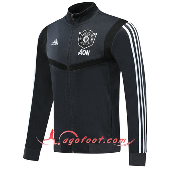 Nouveau Veste Foot Manchester United Gris Fonce 19/20