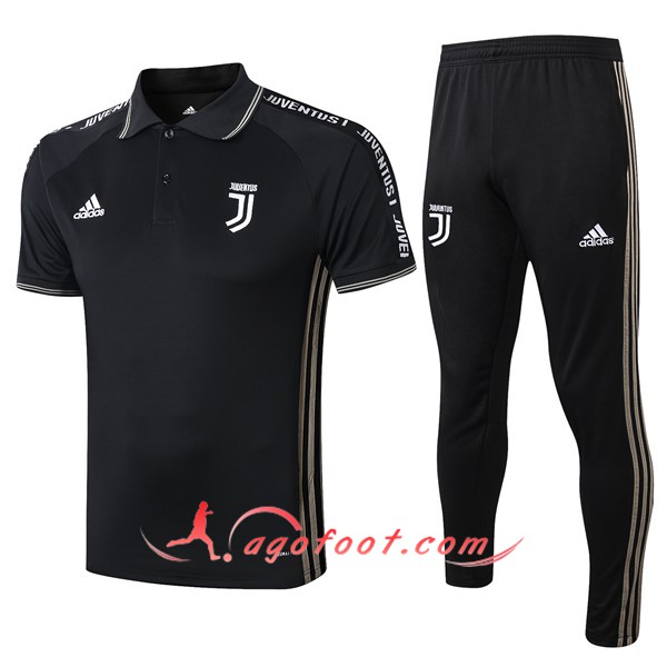 Ensemble Polo Juventus + Pantalon Noir 19/20