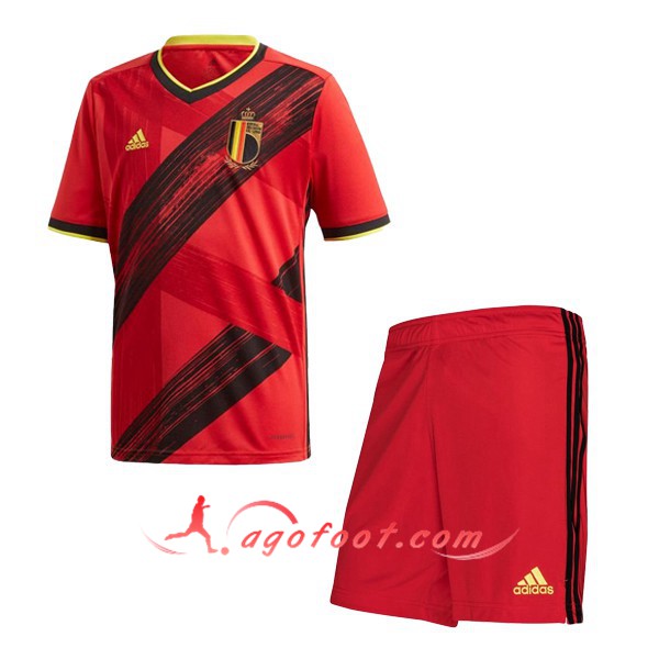 Ensemble Maillot Equipe De Belgique Enfants Domicile Personnalisé Floqué 20 21