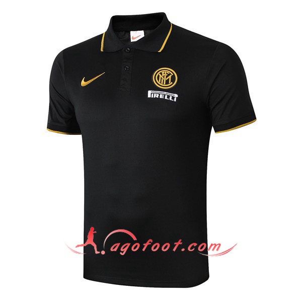 Polo Foot Inter Milan Noir 19/20