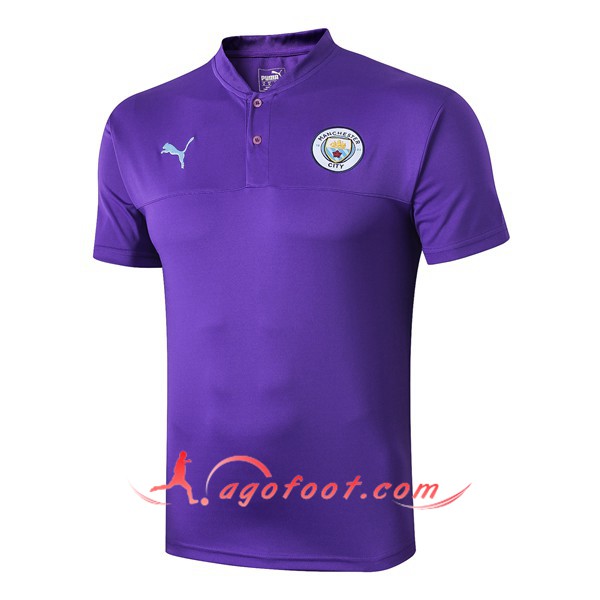 Polo Foot Manchester City Pourpre 19/20