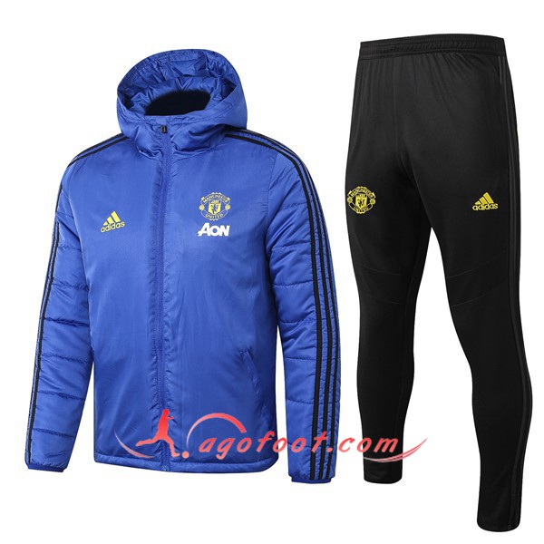 Doudoune du Manchester United Homme Bleu 19/20
