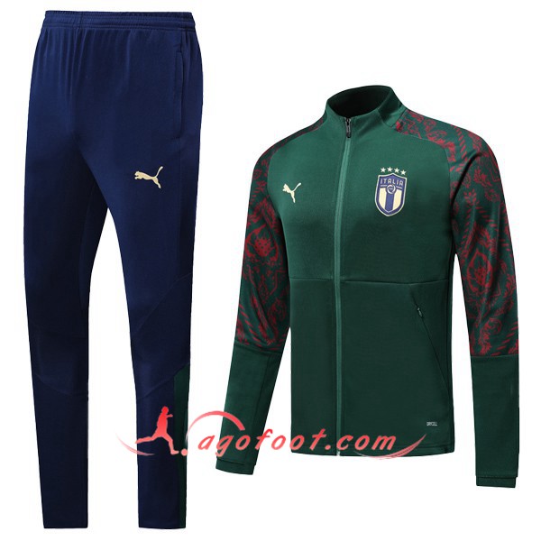 Ensemble Survetement Foot - Veste Italie Vert 19/20