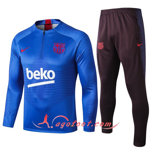 Ensemble Survetement Foot FC Barcelone Beko Bleu 19/20