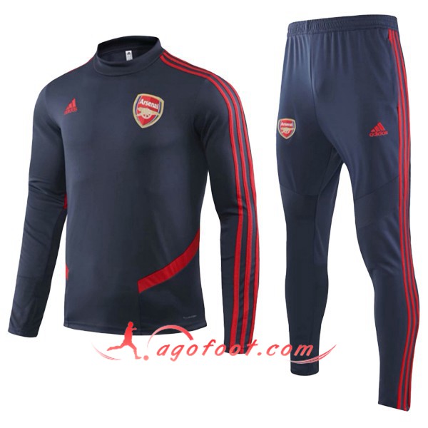 Nouveau Survetement de Foot Arsenal Enfant Bleu Saphir 19/20