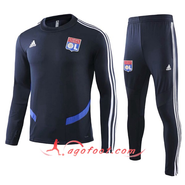 Nouveau Survetement de Foot Lyon OL Enfant Cyan 19/20