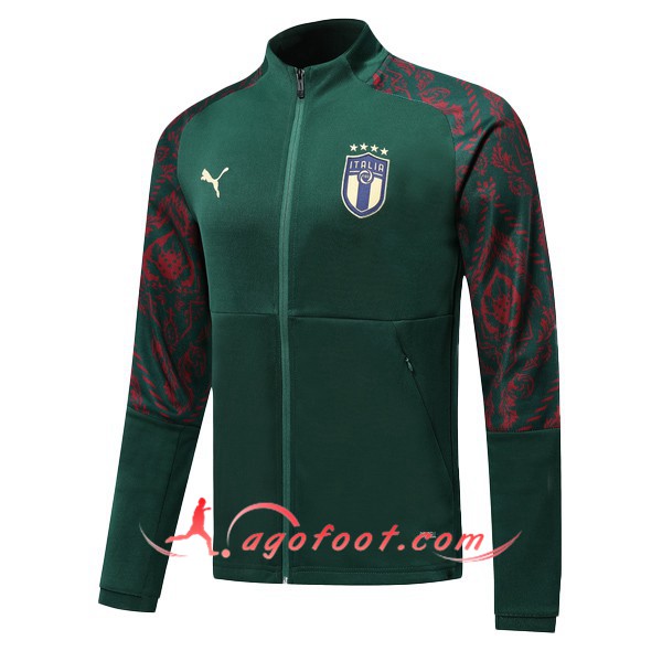 Nouveau Veste Foot Italie Vert 19/20