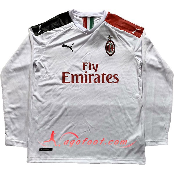 Maillot Foot Milan AC Exterieur Manche longue Personnalisé Floqué 19/20