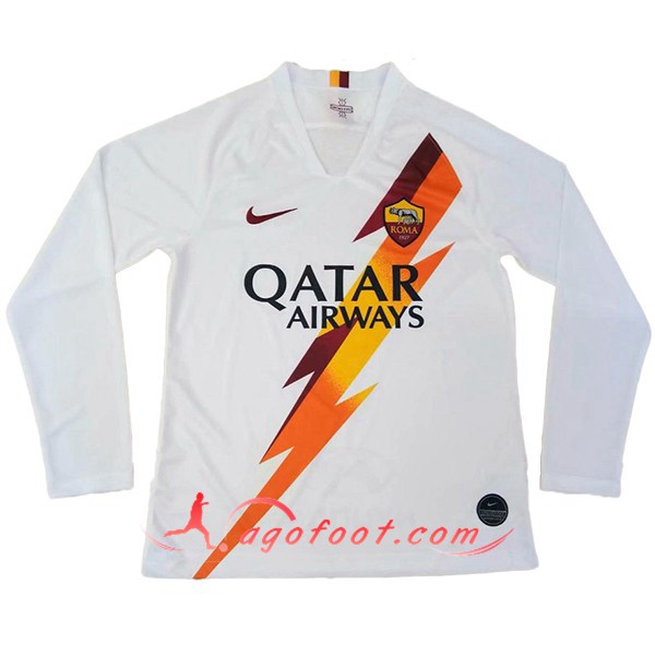 Maillot Foot AS Roma Exterieur Manche longue Personnalisé Floqué 19/20