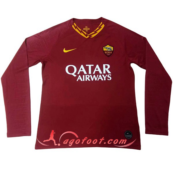 Maillot Foot AS Roma Domicile Manche longue Personnalisé Floqué 19/20