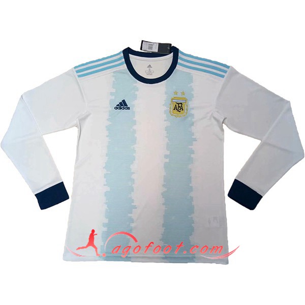 Maillot Equipe Foot De Argentine Domicile Manche longue Personnalisé Floqué 19/20
