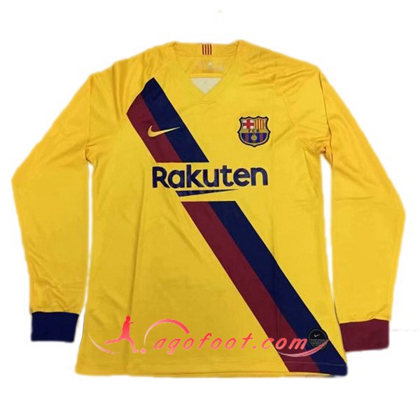 Maillot Foot Barcelone Exterieur Manche longue Personnalisé Floqué 19/20