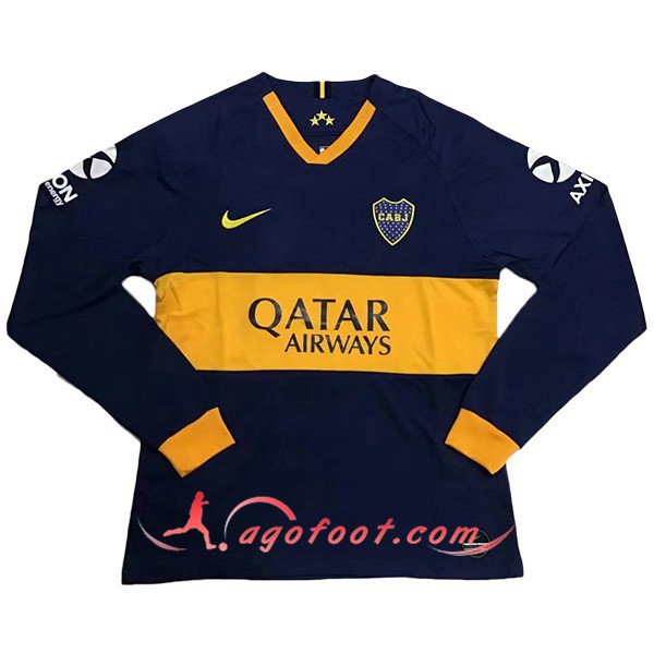 Maillot Foot Boca Juniors Domicile Manche longue Personnalisé Floqué 19/20