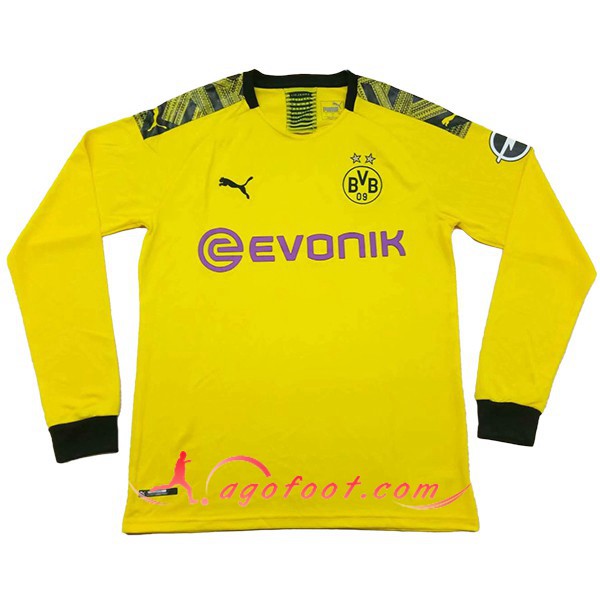 Maillot Foot Dortmund BVB Domicile Manche longue Personnalisé Floqué 19/20