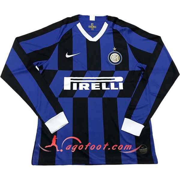 Maillot Foot Inter Milan Domicile Manche longue Personnalisé Floqué 19/20