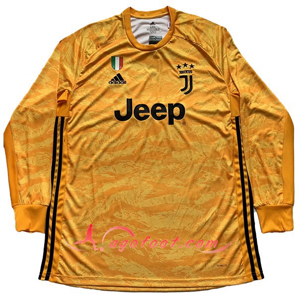 Maillot Foot Juventus Gardien de but Manche longue Jaune Personnalisé Floqué 19/20
