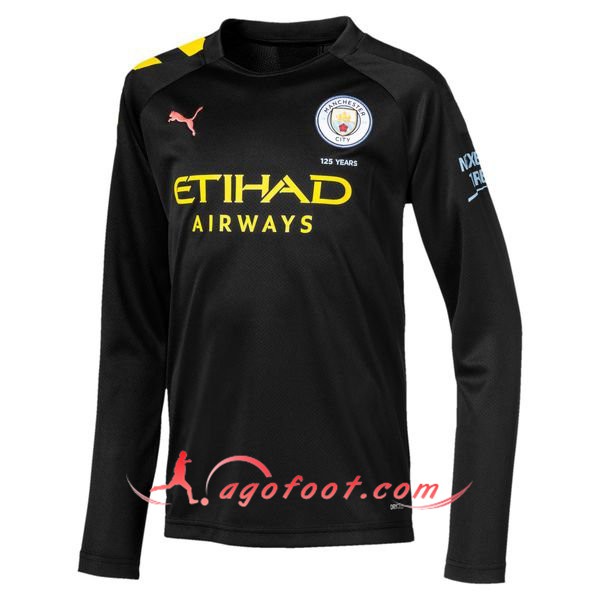 Maillot Foot Manchester City Exterieur Manche longue Personnalisé Floqué 19/20