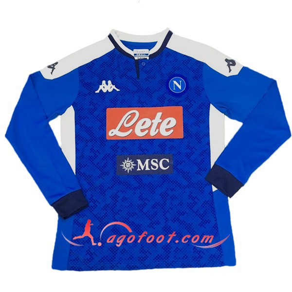 Maillot Foot SSC Naples Domicile Manche longue Personnalisé Floqué 19/20
