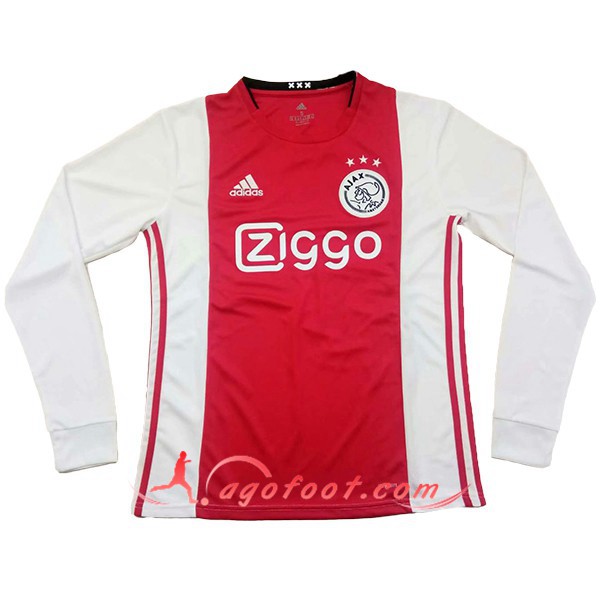 Maillot Foot AFC Ajax Domicile Manche longue Personnalisé Floqué 19/20