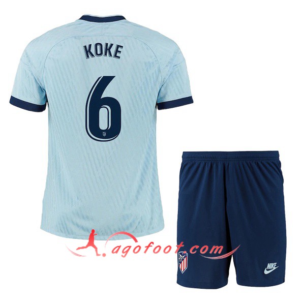 Ensemble Maillots Foot Atletico Madrid (KOKE 6) Enfant Third 19/20